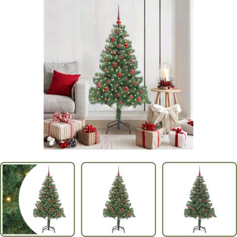 Luces LED -  Árbol de Navidad con 150 LED con soporte Verde 150 cm PVC