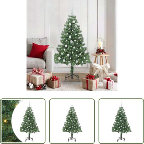 Luces LED -  Árbol de Navidad con 150 LED con soporte Verde 150 cm PVC