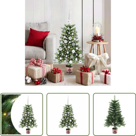 Luces LED -  Árbol de Navidad con 150 LED con soporte Verde 90 cm PE