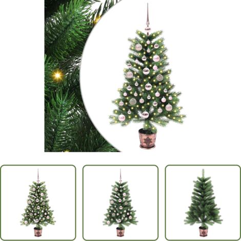 Luces LED -  Árbol de Navidad con 150 LED con soporte Verde 90 cm PE