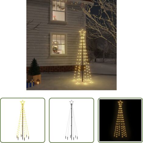 Luces LED -  Árbol de Navidad con pincho 108 LED blanco cálido 180 cm