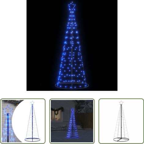 Luces LED -  Árbol de Navidad LED 200 LEDs azul 180 cm