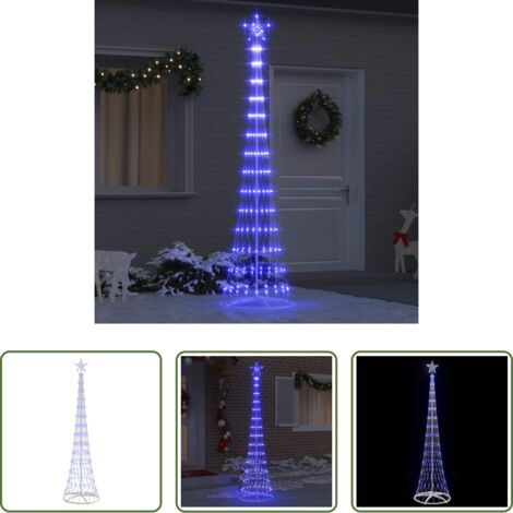 Luces LED -  Árbol de Navidad LED con 290 LED Azul 70 x 70 x 250 cm Metal