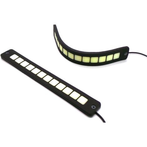 Luces LED COB DRL flexibles de conducción diurna de 1000 lm