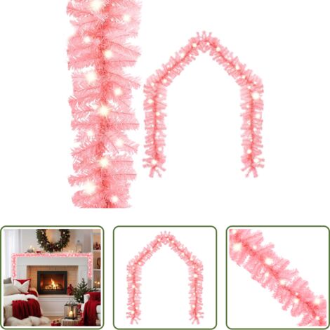 Luces LED -  Guirnalda de Navidad con luces LED rosa 20 m