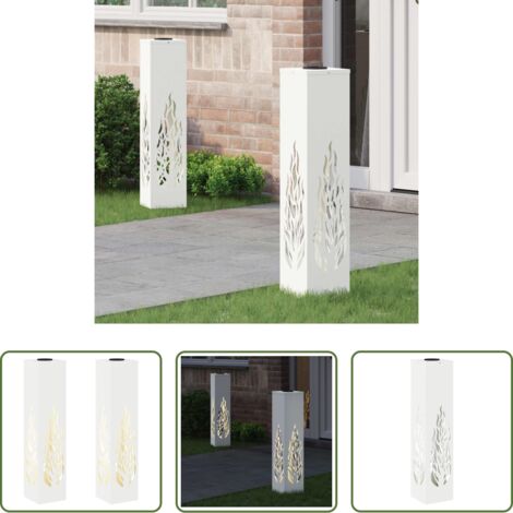 Luces LED -  Luz de camino LED solar 2 pcs Acero laminado en frío