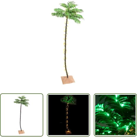 Luces LED -  Palmera artificial con 192 LED blanco cálido 300 cm