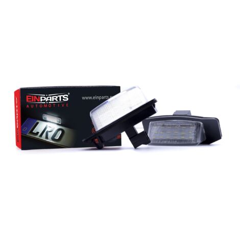 Luces LED para matrícula, 6000 K, blanco frío, 12 V, CANBUS, para Mitsubishi Lancer X (2007-2015) y Mitsubishi Outlander II.