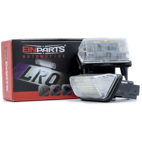 Luces LED para matrícula, 6000 K, blanco frío, 12 V, CANBUS, para Toyota Auris E15 (2006-2012) y Corolla E12/E15 (2000-2016).