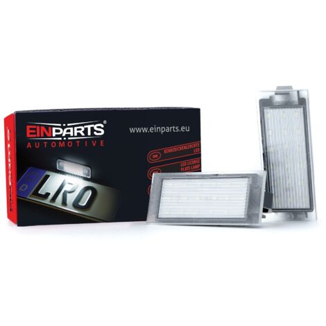 Luces LED para matrícula 6000K blanco frío 12V CANBUS para Renault Clio Megane Laguna Twingo Master Trafic