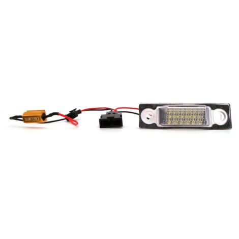 Luces LED para matrícula Ford VW Seat, 2 unidades de 650 lm
