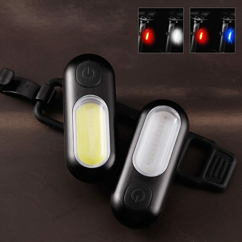 

Luces LED recargables para bicicleta con puerto USB, luz delantera y trasera para bicicleta, superbrillante, luz LED, luz nocturna y de seguridad