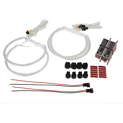 DRILLPRO luces LED redondas tipo ojo de ángel para BMW E36 3 E38 7 E39 5 E46 3 M3 LBTN