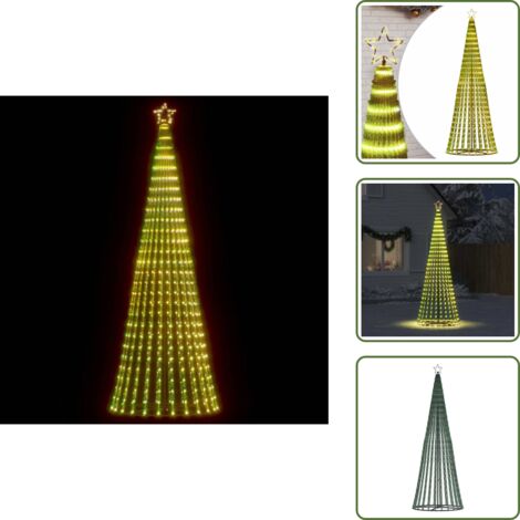 Luces LED - VidaXL Árbol de Navidad LED 475 LEDs blanco cálido 247 cm - Iluminación navideña