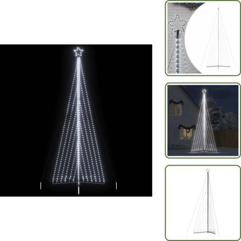 Luces LED - vidaXL Árbol de Navidad LED 789 LEDs blanco frío 476 cm - Iluminación navideña