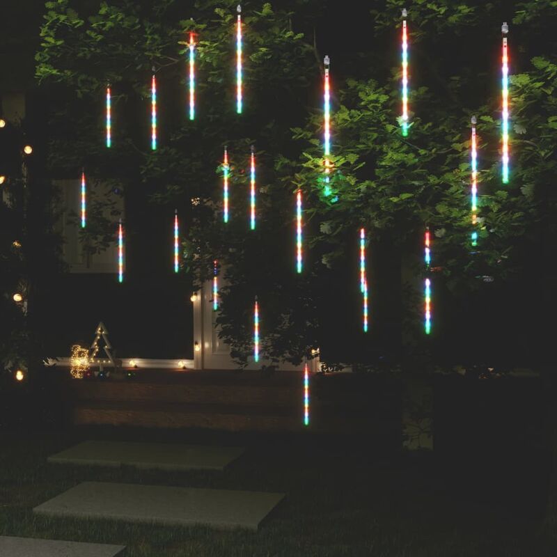 

Luces meteorito 20 uds 480 LED 30 cm colores interior/exterior