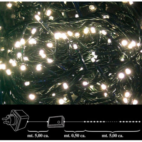 MAURER Luces navidad 100 leds luz cálida interior / exterior ip44