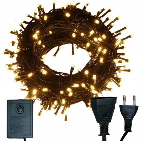 Luces navide帽as 500 LED c谩lidas (40)