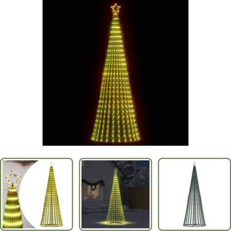 Luces navideñas -  Árbol de Navidad LED 475 LEDs blanco cálido 247 cm
