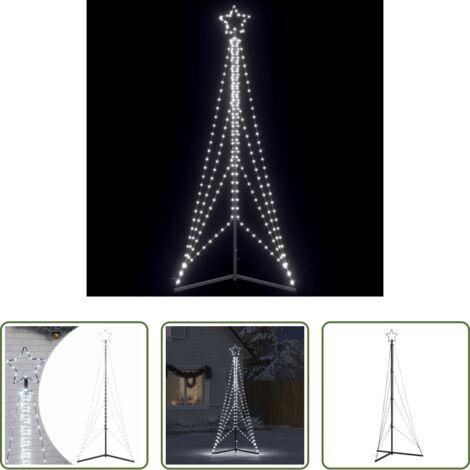 Luces navideñas -  Árbol de Navidad LED 483 LEDs blanco frío 240 cm