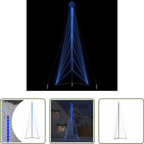 Luces navideñas -  Árbol de Navidad LED 861 LEDs azul 478 cm