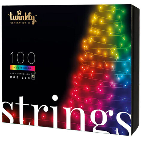 Luces navideñas inteligentes Twinkly 100 RGB de 8 m