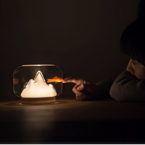 Luces nocturnas que se pueden usar para mantener los peces a raya, luz acogedora, LED recargable, luz para la ducha, bonita decoración, luz nocturna para adultos, luz fría, adecuada para una variedad 
