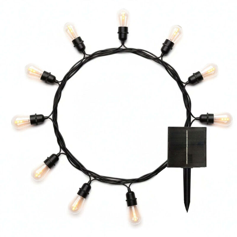 Luces solares de cadena con forma de llama 8M FLAME