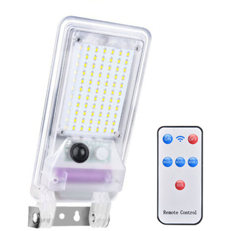 Luces solares de jardín para exteriores con detector de movimiento, resistentes al agua, siete colores + luz blanca.