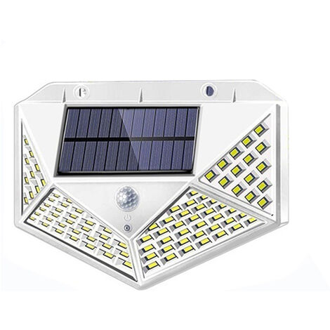 Luces solares, luces de sensor de movimiento solar al aire libre, 1200 Mah