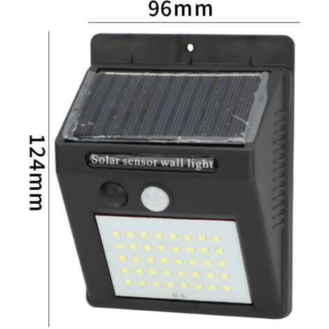 Luces solares para exteriores - Juego de dos - Sensor de movimiento - 40 LED - Resistentes al agua - Para uso en exteriores y jardines - Iluminación solar para exteriores