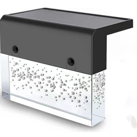 Luces solares para jardín, luces solares LED impermeables, luces LED para jardín para decoración de escaleras de patio trasero, 2 unidades