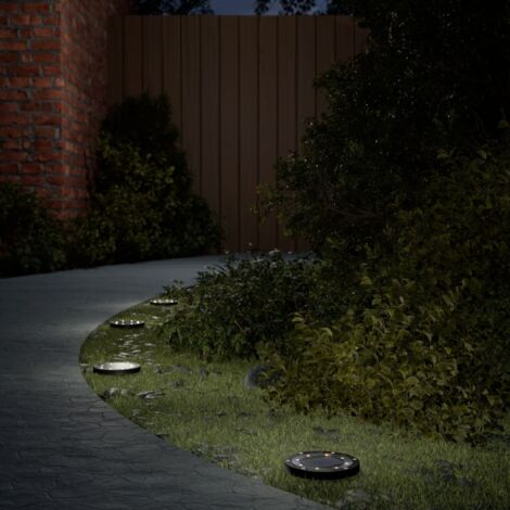 Luces solares suelo jardín con picos tierra cálido 4 uds
