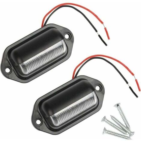 Luces traseras de matrícula LED SMD 6 impermeables para camión, furgoneta, remolque, coche, caravana, 12 V/24 V
