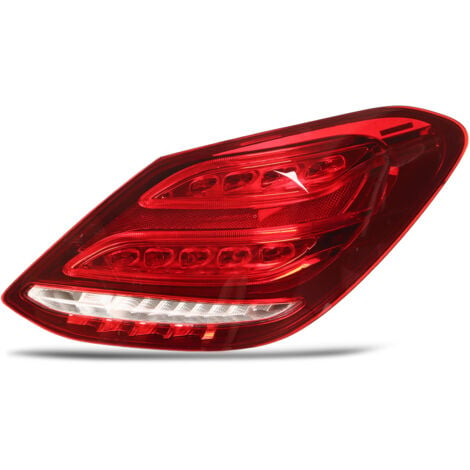 SJLERST Luces traseras LED Luz trasera del lado derecho A2059060457 Volante a la izquierda para Clase C W205 Sedan 2015-2018