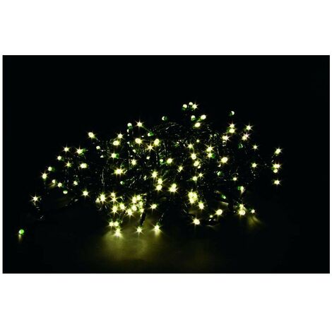 Luci 160Led Bianco Caldo a Batteria da Esterno 16 mt