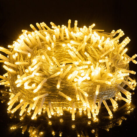 Luci a catena per esterni e interni, 【23M 200 LED】 Luci a catena per abete con spina 8 modalità Ghirlanda natalizia impermeabile Decorazione per esterni per camera da letto, albero, Natale, matrimonio