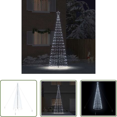 Luci a corda -  Albero di Natale LED con picchetti per il terreno 400 cm Ferro