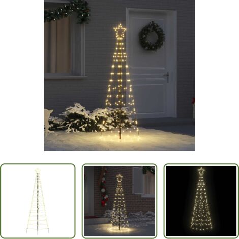 Luci a corda -  Albero di Natale LED con picchetti per il terreno Bianco caldo
