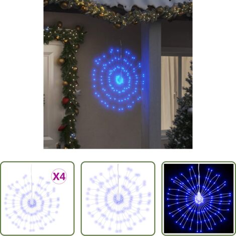 Luci a galassia -  Illuminazioni di Natale Galassia 140 LED 4pz Blu 17 cm