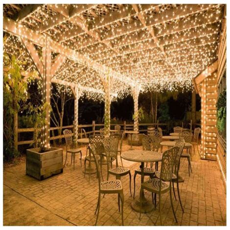 Luci a LED a catena, luci a catena per decorazioni da esterno, luci a catena per matrimoni festivi con luce stellare, 100 metri 1000 luci