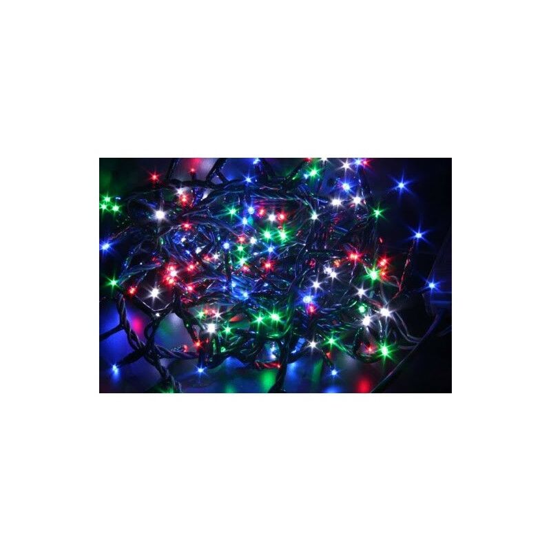 Giocoplast Natale - Luci 100Led Multicolor a Batteria da Esterno 10 mt