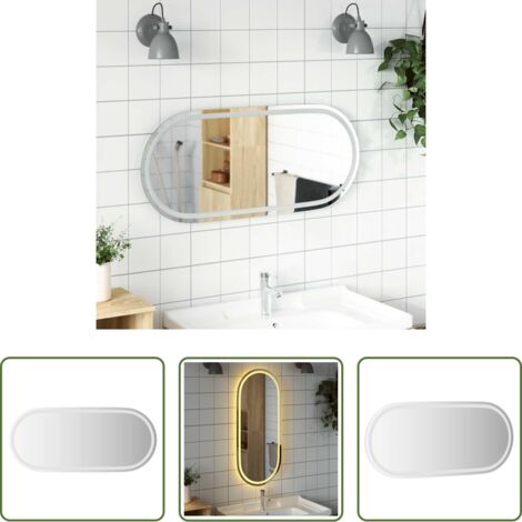 Luci a LED -  Specchio da Bagno LED 100x45 cm Ovale