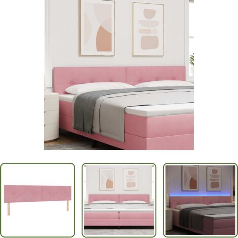 Luci a LED -  Testiera LED con strisce LED Rosa 200 cm Velluto