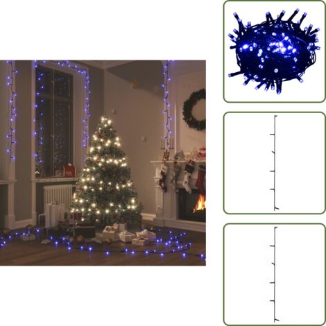 Luci a LED - vidaXL Stringa di Luci con 400 LED Blu 40 m 8 Effetti Luce - Luci per casa