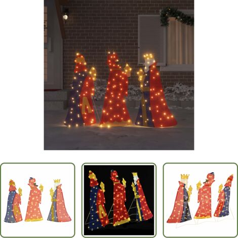 Luci a stringa -  Illuminazione Natalizia dei 3 Magi 3 pcs Bianco caldo 105 cm