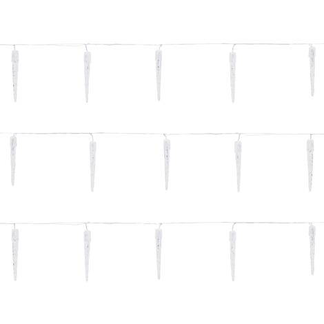 Luci a stringa LED per esterni bianco freddo 5,7 m 5000K Bianco Freddo