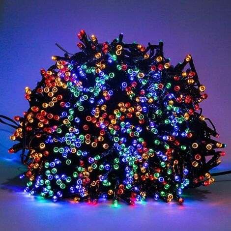 Luci a stringa solari per esterni - 300 LED 2 x 33 m - 8 modalità - IP65 - Luci a stringa per esterni - Per balcone, giardino, albero di Natale, festa