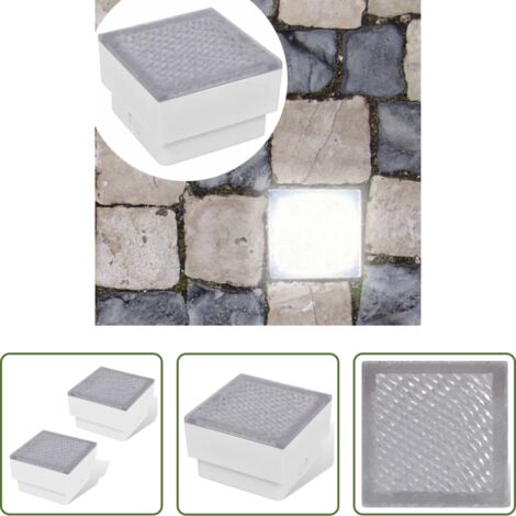 Luci calpestabili -  Luci Calpestabili 2 pz a LED 100 x 100 x 68 mm