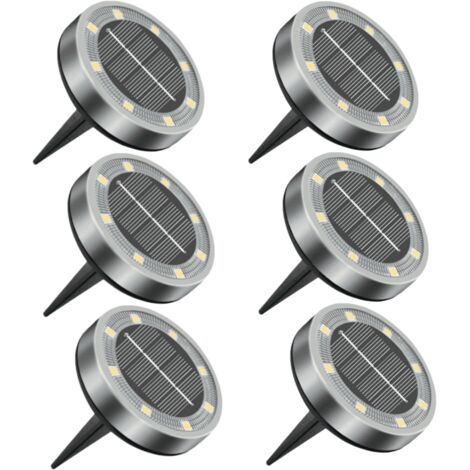 Luci da terra a energia solare con 8 lampade a LED, IP65, semplici I